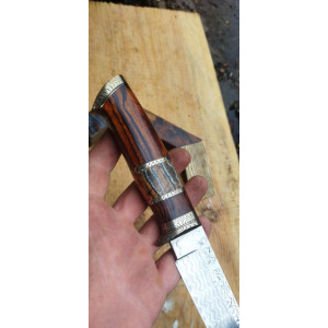 ЗОЛОТЕ ДЖЕРЕЛО ніж ручної роботи, сталь М398 в нержавіючому дамаску, 64 HRC. Photo 2